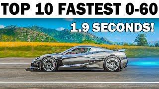 Top 10 Fastest 0-60 Cars in Forza Horizon 4!!! (0-100 km/h)