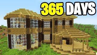 Live - Building House Minecraft 1 YEAR (World Record)
