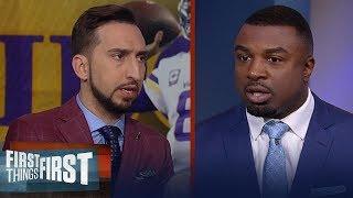 Vikings Cousins won’t do well vs Saints, Eagles will play Seahawks close | NFL | FIRST THINGS FIRST