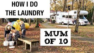 LAUNDRY IN MOTORHOME / MOM OF 10