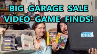 BIG GARAGE SALE VIDEO GAME FIND! $1 NES TOP LOADER SYSTEM | Scottsquatch