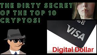 The Dirty Secret of the Top 10 Cryptos!  Visa Digital Dollar & XRP Tipbot News.