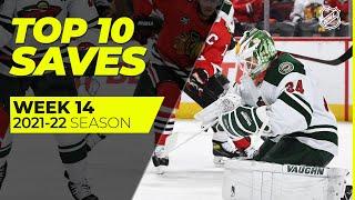 Top 10 Saves from Week 14 of the 2021-22 NHL Season