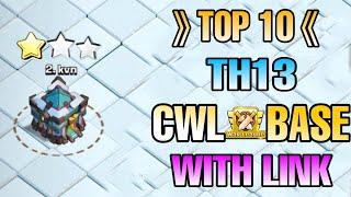 TOP 10 TH13 CWL WAR BASE 2020 WITH LINK | TH13 ANTI 2 STAR/ANTI YETI WAR BASE - Clash with kvn