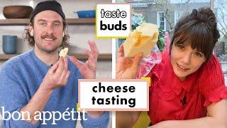 Elizabeth Olsen & Brad Try 10 Different Cheeses | Taste Buds | Bon Appétit