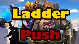 Trophy Push To 6088 With The Best Golem Night Witch Deck | Top 10K Ladder | (Clash Royale)