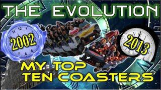 The Evolution of My Top 10 Coasters: 2002, 2013, 2020