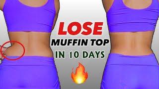 10 DAYS CHALLENGE Lose Muffin Top Fat ,Love Handles,10 Minute Home Workout, Exercise With Esha Mehra