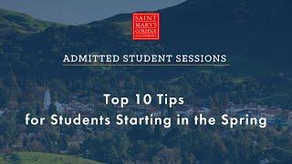 Top 10 Tips for Students Starting in the Spring