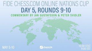 Online Nations Cup Day 5, Rounds 9-10 | Peter Svidler & Jan Gustafsson