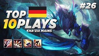 Top 10 Kha'Zix Plays #26 [ft. Ezdeath] (DE
 Edition)