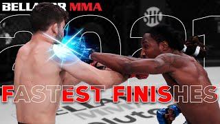 Top Fastest Fight Finishes 2021 | Bellator MMA