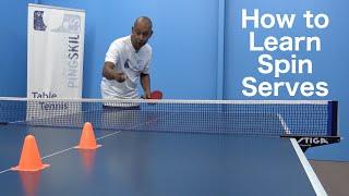 How To Learn Spin Serves in Table Tennis