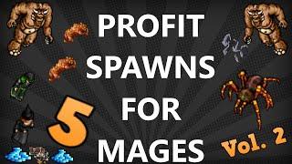 Tibia [where to profit ED/MS] - MY TOP 5 PROFIT PLACES FOR SOLO 150 MAGES (2019)[project profit]