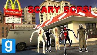 SCARY SCPs INVADE MCDONALDS! - Garry's mod Sandbox