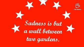 Don't cry when things are Out Of your control. Top 10 saddest life quotes 