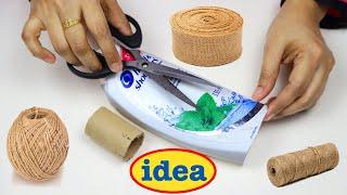 DIY Unique Craft ideas from jute and shampoo bottle | Home decoration ideas handmade | Jute craft