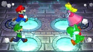 Mario Party The Top 100 All Crazy MiniGames - Mario vs Luigi vs Yoshi vs Peach (Master Cpu)