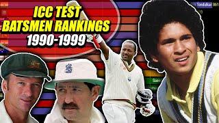 ICC Test Batsmen Rankings |1990-1999| Top 15 Batsmen