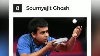 Top 10 famous table tennis player in india