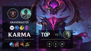 Karma Top vs Rengar - KR Grandmaster Patch 10.19