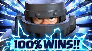 +800 TROPHY WIN STREAK w/ BEST MEGA KNIGHT DECK in Clash Royale!!