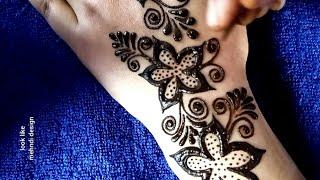 New style beautiful mehndi design for back hand | looklikemehndidesign #shorts