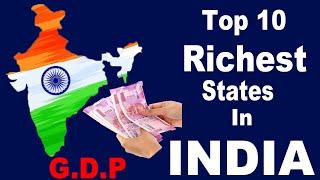 Top 10 Richest States in India | GDP of India | Probability Comparision