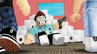 Protecting my TOILET PAPER in Roblox..