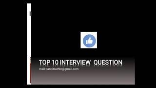 Top 10 interview questions and answers for freshers and experience candidates briefly
