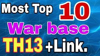 Th13 Top 10 War Base With Link 2020 | Th13 anti 2 Star War Base 2020 | Anti 2 Star | Anti 1 Star