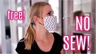 DIY *NO SEW* FACE MASKS! (free and easy!)