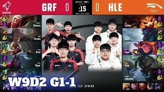 GRF vs HLE - Game 1 | Week 9 Day 2 S10 LCK Spring 2020 | Griffin vs Hanwha Life G1 W9D2