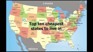 Top 10 cheapest state to live in