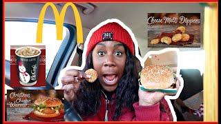 MCDONALDS CHRISTMAS MENU MUKBANG | Relationship status? Mother struggles?  | Sydas Vlogmas #9 2019