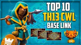 TOP 10 CWL TH13 BASES LINK APRIL 2021 | All Time Best Anti 2/3 star TH13 War Bases | Clash of Clans