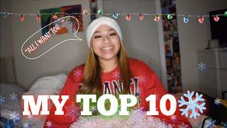 My TOP 10 MOST FAVORITE CHRISTMAS SONGS ❄️| PT 1|