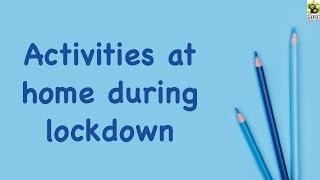 Coronavirus Pandemic lock down - activities to do at home | Activity ideas at home | Reena Singh