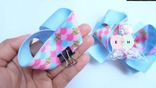 Amazing Ribbon Bow - Hand Embroidery Works - Ribbon Tricks & Easy Making Tutorial #101