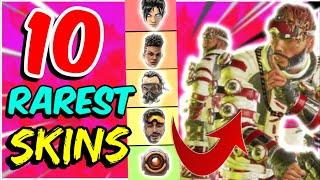 Top 10 RAREST SKINS In Apex Legends!