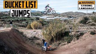 Sending Europe's Gnarliest Motocross Double on a CR500 & KTM 250 Two Stroke | BUCKET LIST JUMPS