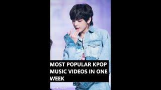 Top 10 Most Popular Kpop music Videos in one week