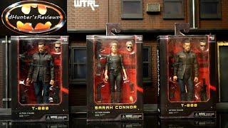 Neca Terminator Dark Fate Sarah Connor & T-800 Action Figure Review & Comparison