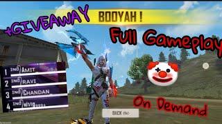 Full Gameplay | Booyah | GIVEAWAY of 400 Rupee Top up | Fast hand gamer