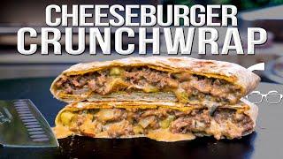 EPIC CHEESEBURGER CRUNCHWRAP RECIPE | SAM THE COOKING GUY 4K