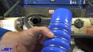 HOW TO CHANGE TOP RADIATOR HOSE ON A PETERBILT 389