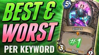 Best and Worst Card per Keyword in Hearthstone | Solem