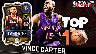 92 Overall Vince CARTER '99 Top 10 PLAYS! | Time Vault Rookie of the Year Player | NBA Live Mobile