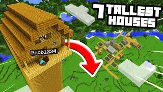 Top 7 TALLEST Houses In Minecraft To Hide From Noob1234! ( Preston Minecraft)