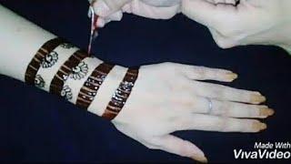 Tap Trick mehndi design/New trick back hand mehndi design